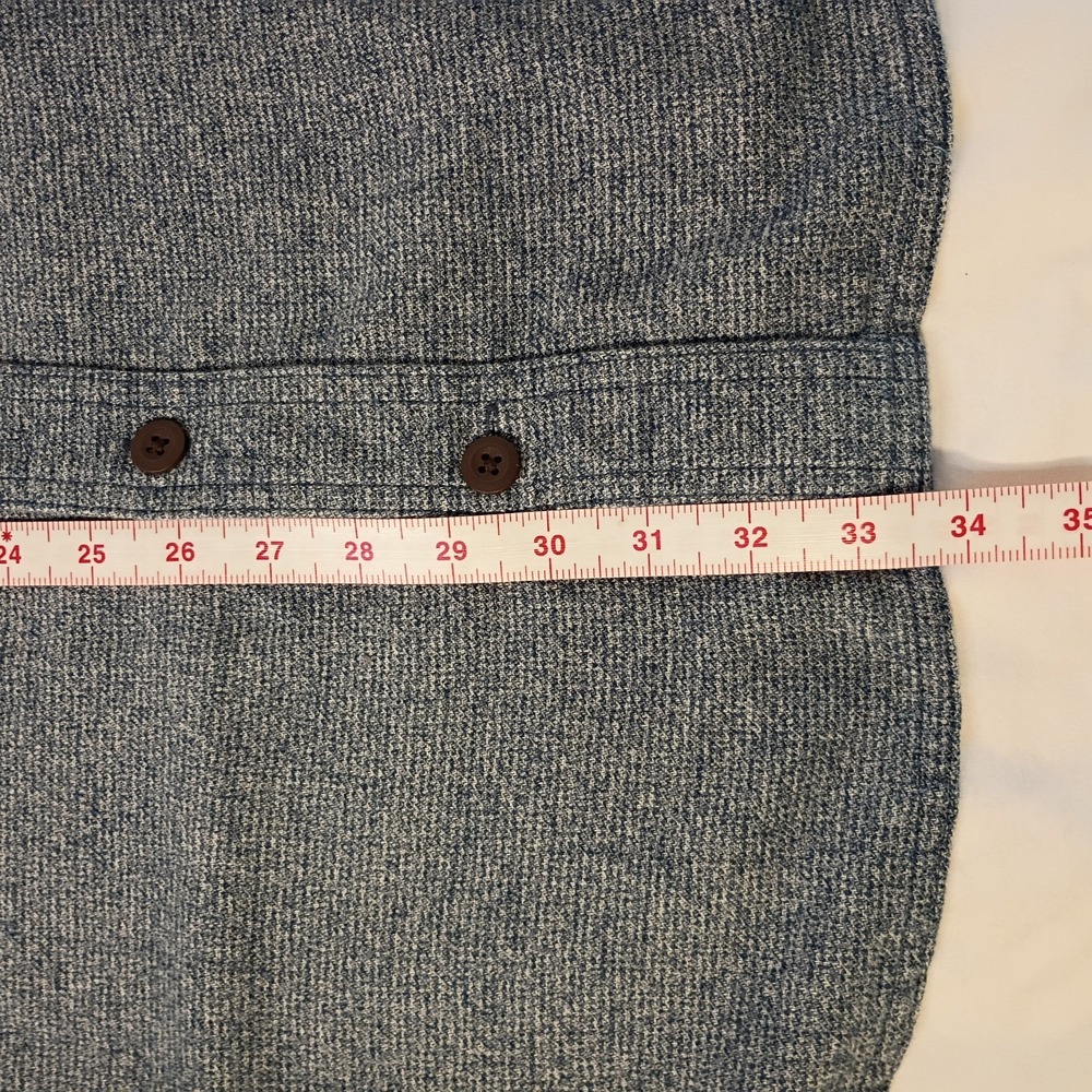 Duluth Trading Kennesaw Shirt Mens 2XL Blue Relaxed Fit Long Sleeve Soft Flannel - Picture 6 of 6